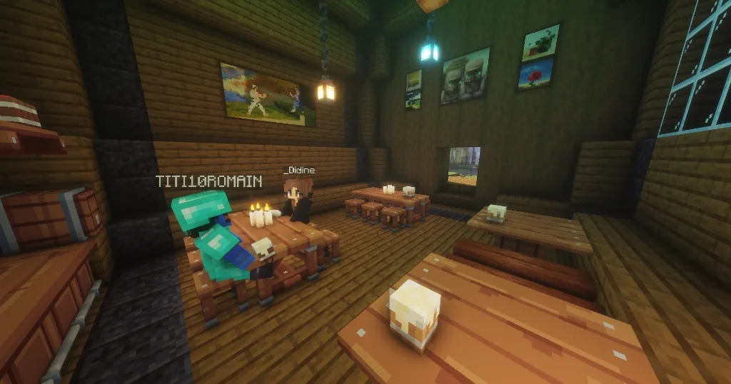 L'intérieur des 3 Balais