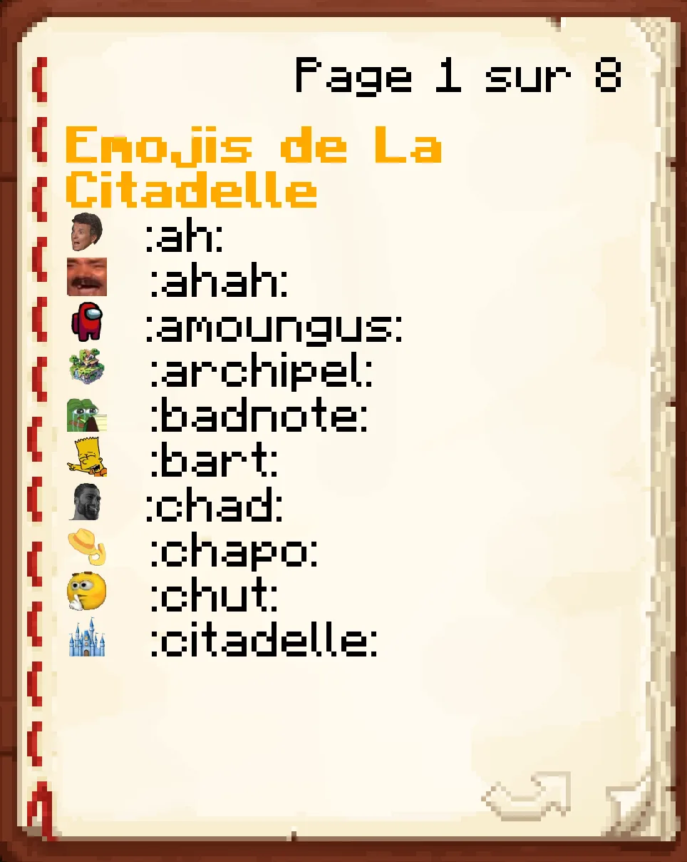 Le nouveau menu /em