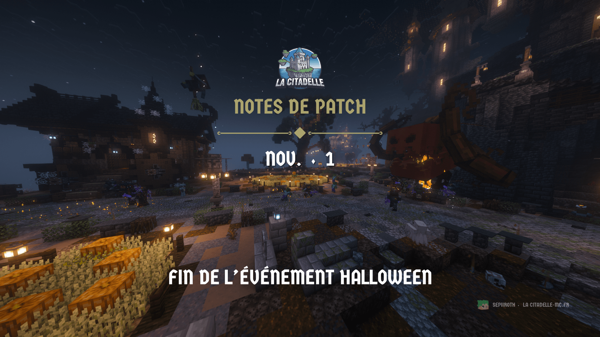 Notes de patch - Nov. ⬪ 1