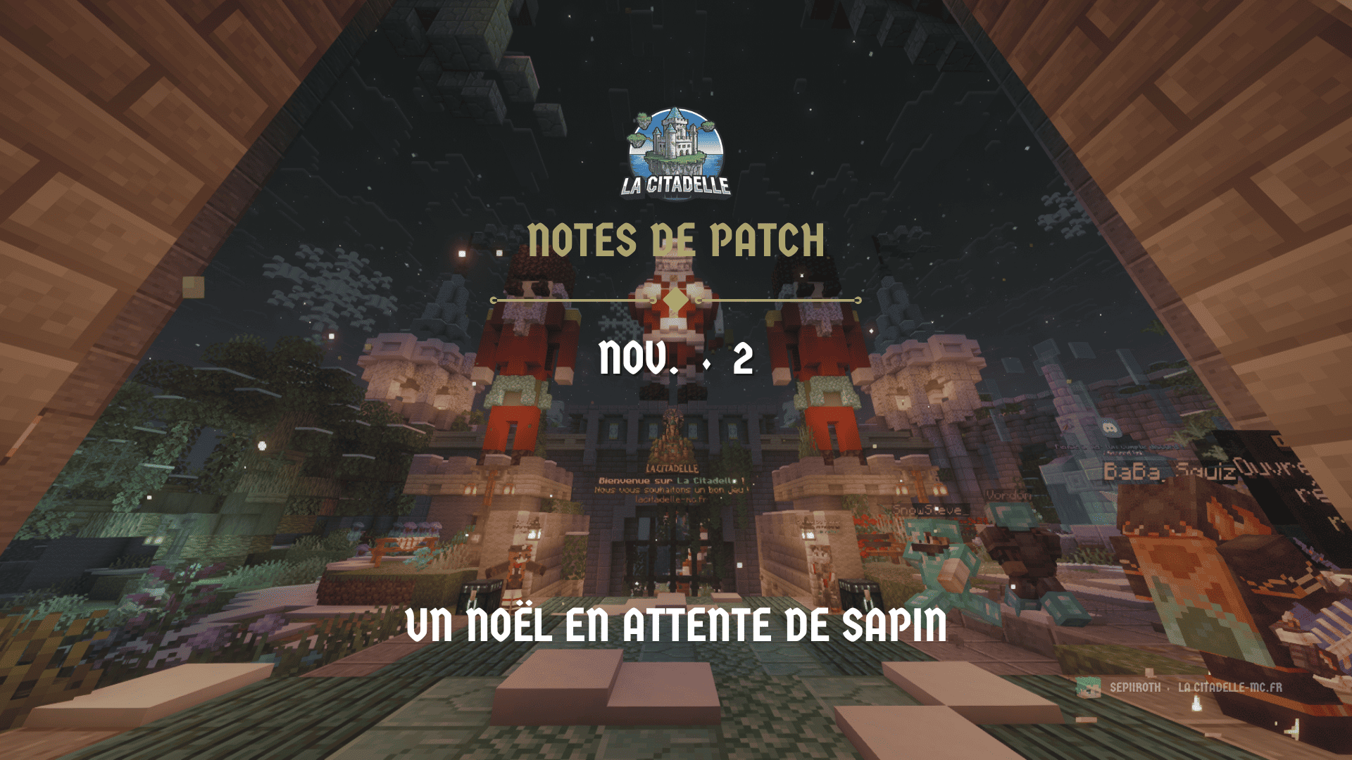 Notes de patch – Nov. ⬪ 2